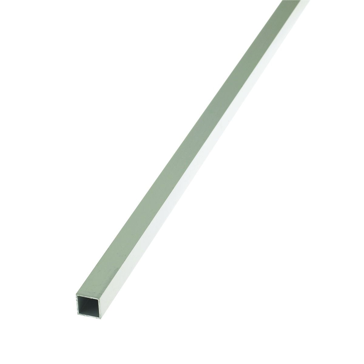 Wickes 25mm Multi-Purpose Square Tube - Anodised Aluminium 1m