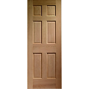 Wickes Colonial External Oak Door 6 Panel 2032 x 813mm