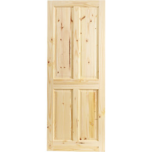 Wickes Chester Knotty Pine 4 Panel Internal Door - 1981 x 686mm