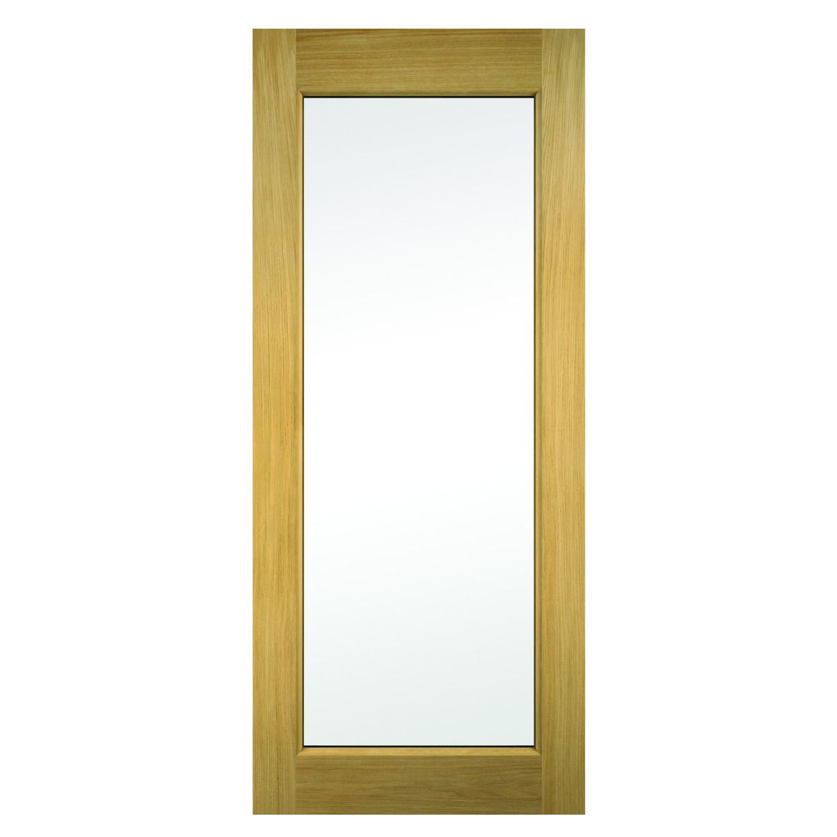 Wickes Oxford External Oak Door Glazed 1981x762mm