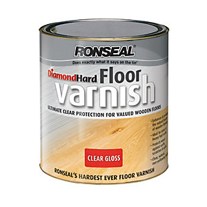 Ronseal Diamond Hard Floor Varnish - Clear Gloss 2.5L