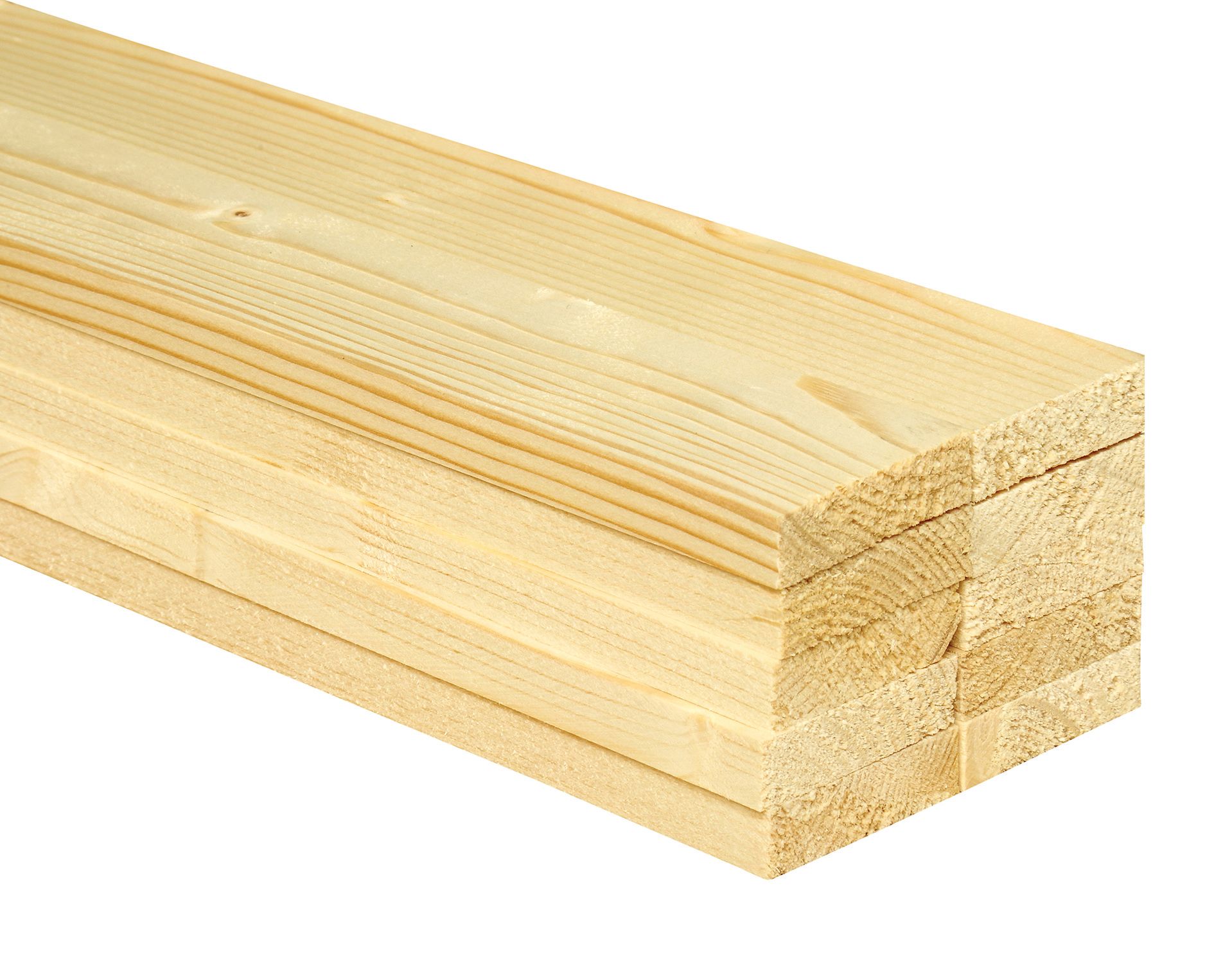 Wickes Whitewood PSE Timber - 12 x 44 x 2400mm - Pack of 10