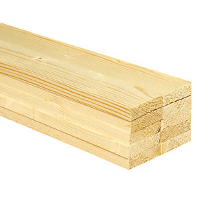 Image of Wickes Whitewood PSE Timber - 12 x 44 x 2400mm - Pack of 10