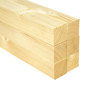 Wickes Sawn Kiln Dried Timber - 47 x 47 x 2400mm - Pack of 6