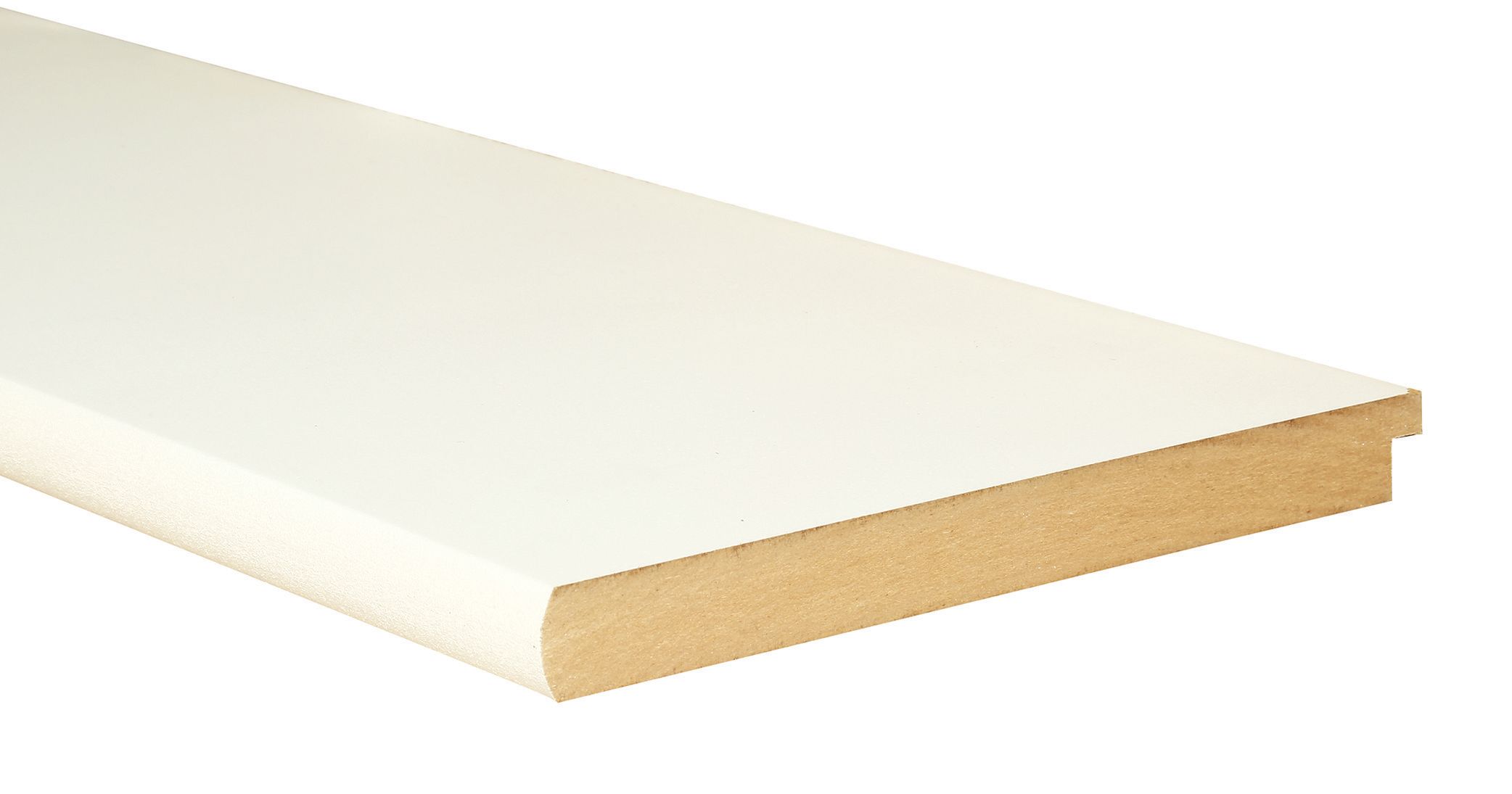 Wickes Bullnose Primed MDF Window Board - 22mm x 219mm x 1500mm