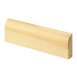 Wickes Bullnose Pine Architrave - 15mm X 45mm X 2.1m Pack Of 5
