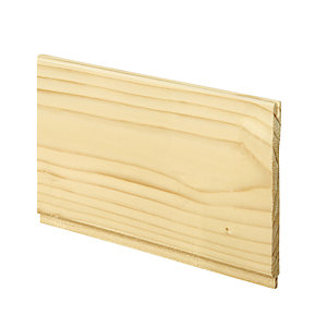 Wickes Softwood Timber Traditional Cladding 7.5 x 96 x 900mm