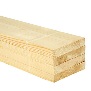 Wickes Redwood PSE Timber - 20.5 x 119 x 2400mm - Pack of 4