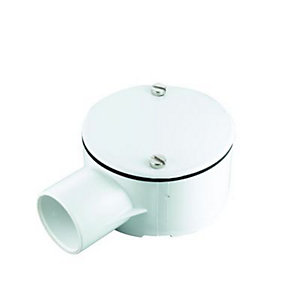 Wickes 1 Way Terminal Junction Box - White 25mm