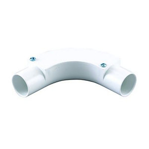 Wickes Trunking Inspection Bend - White 25mm