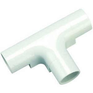 Wickes Trunking Inspection Tee - White 20mm