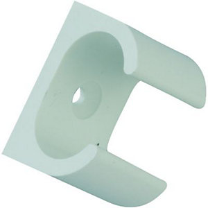 Wickes Oval Conduit Clip - White 16mm Pack of 5