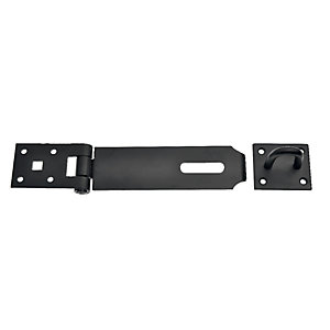 Image of Wickes Safety Hasp and Staple Black - 175mm