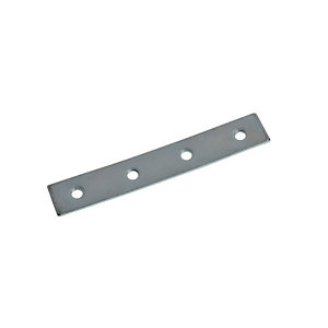 Image of Wickes Mending Plate Zinc Plated 100mm Pack 4