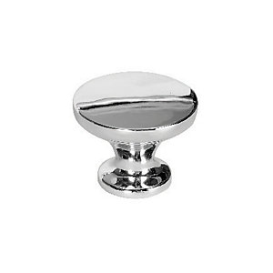Wickes Victorian Door Knob - Polished Chrome 38mm Pack of 6