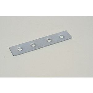 Wickes Zinc Plated Mending Plate 76mm Pack 4
