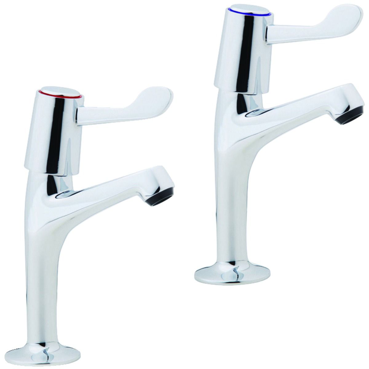 Wickes Modena Pillar Kitchen Sink Taps - Chrome