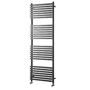 Towelrads Invent Square Anthracite Heated Towel Rail Radiator - 500mm - Various Heights Available