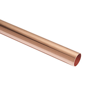 Wickes Copper Pipe - 15mm x 2m