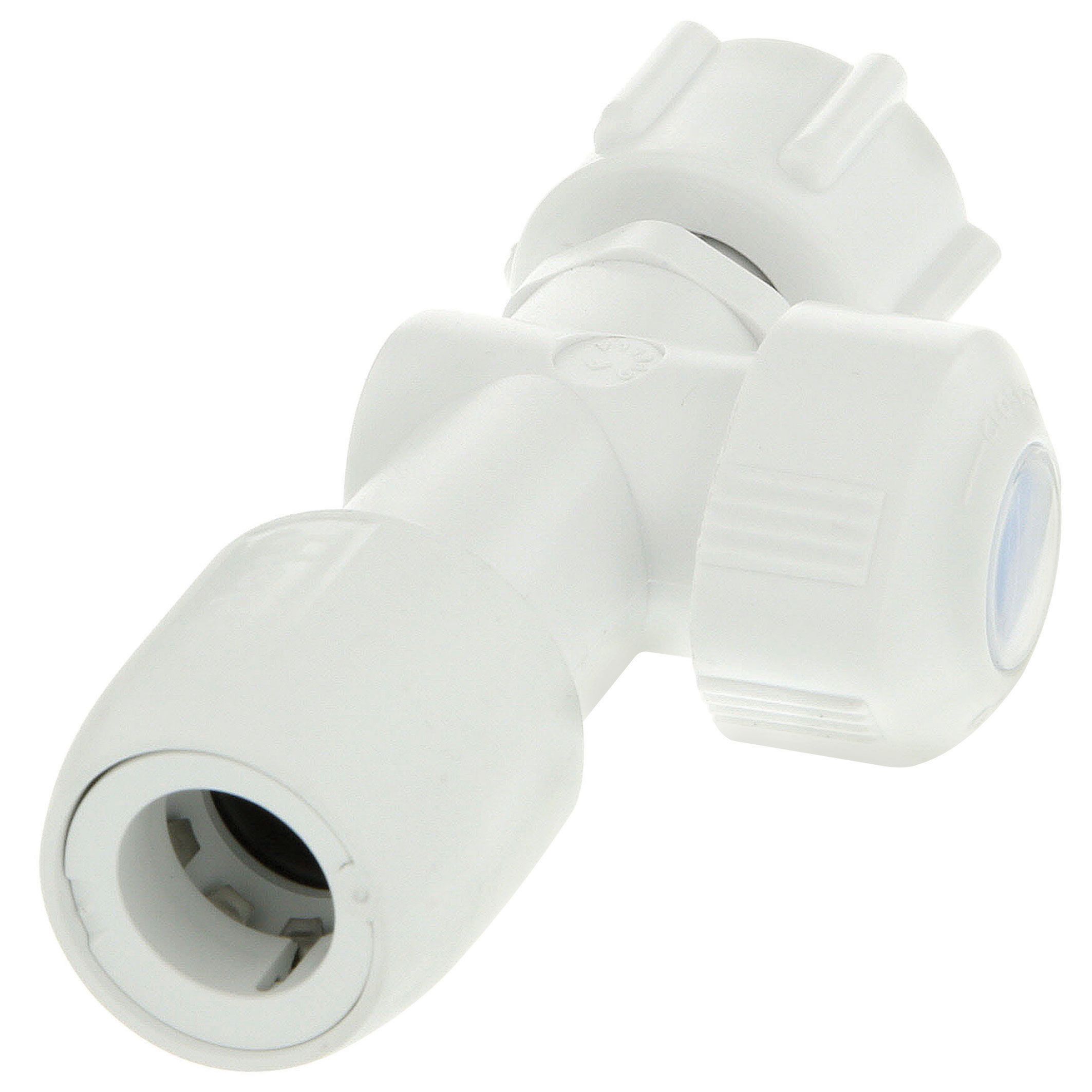 Hep2O HX18/15WS Straight Service Valve - 1/2in x 15mm