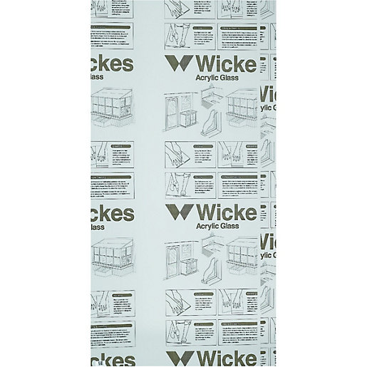 Wickes Durable Clear Acrylic Sheet 600mm X 1220mm Wickes Co Uk