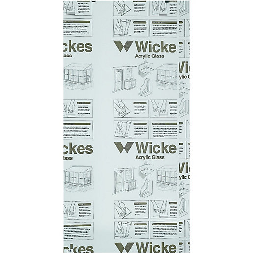 Wickes Durable Clear Acrylic Sheet 900mm X 1800mm Wickes Co Uk