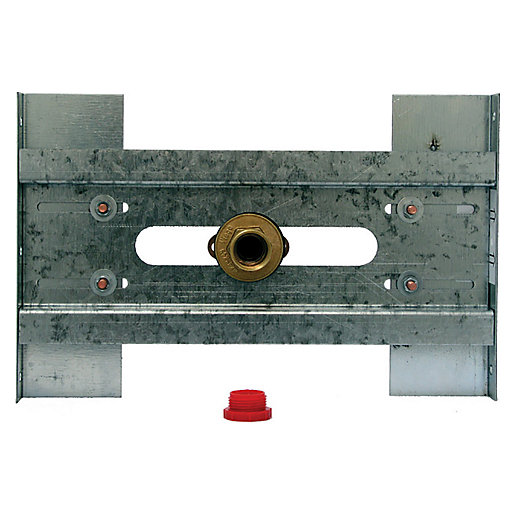 Abacus Recessed Single Fitting Plate 3/4in Fitting Wickes.co.uk
