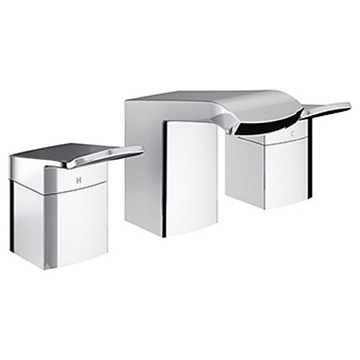 Bristan Descent 3 Hole Chrome Bath Filler Tap Wickes.co.uk