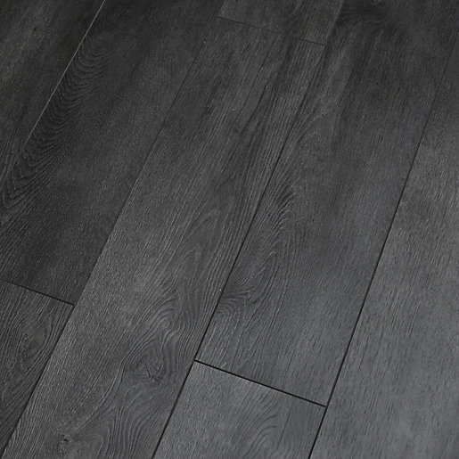 Novocore Embossed Dark Grey Luxury Vinyl Flooring 1.98m2 Wickes.co.uk