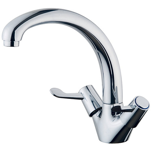 Wickes Modena Monobloc Kitchen Sink Mixer Tap - Chrome | Wickes.co.uk