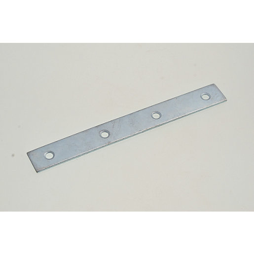Wickes Zinc Plated Mending Plate 125mm Pack 4 Wickes.co.uk