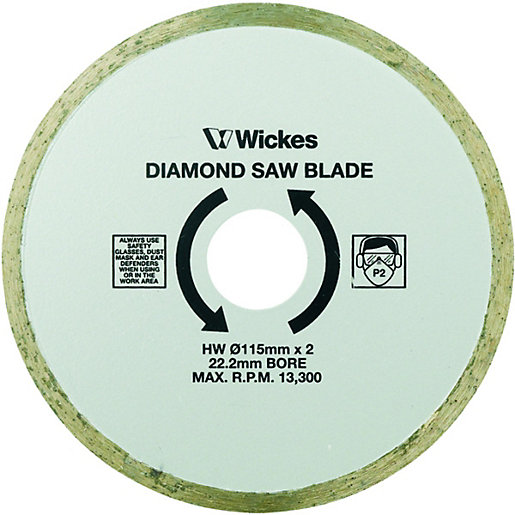 Wickes Tile Saw Diamond Cutting Blade 110mm Wickes.co.uk