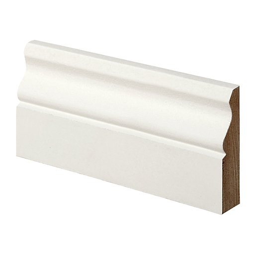 Wickes Ogee Primed MDF Architrave 18mm x 69mm x 2.1m Pack of 5