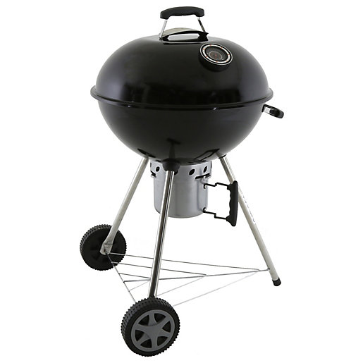Charles Bentley Premium Charcoal Kettle BBQ Black Wickes.co.uk