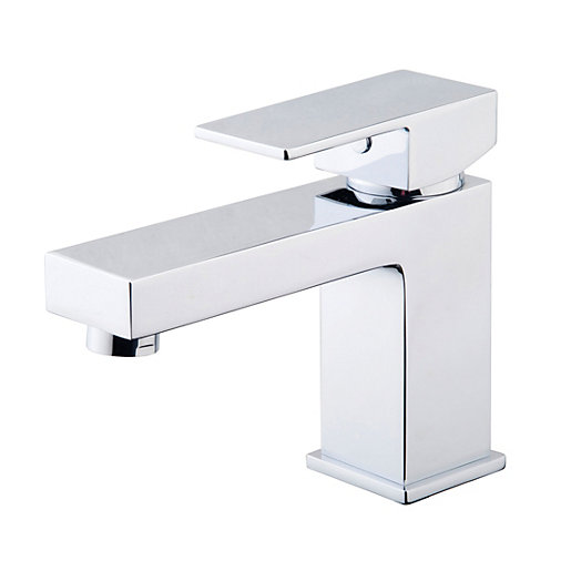 Wickes Kubic Basin Mixer Tap Chrome Wickes.co.uk