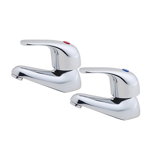 Wickes Rhine Basin Taps Chrome Wickes.co.uk