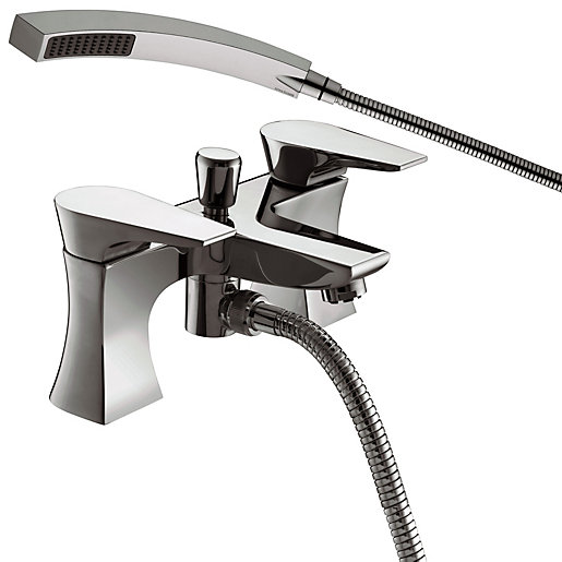 Bristan Hourglass Bath Shower Mixer Tap Chrome Wickes.co.uk