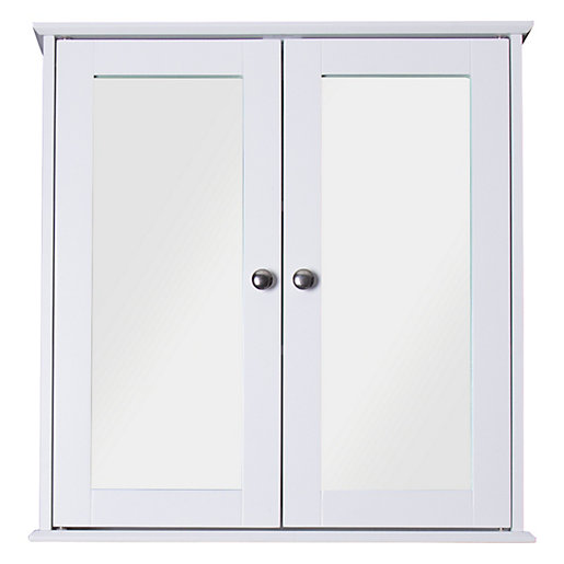 Croydex Wooden Double Bathroom Cabinet Wickes Co Uk