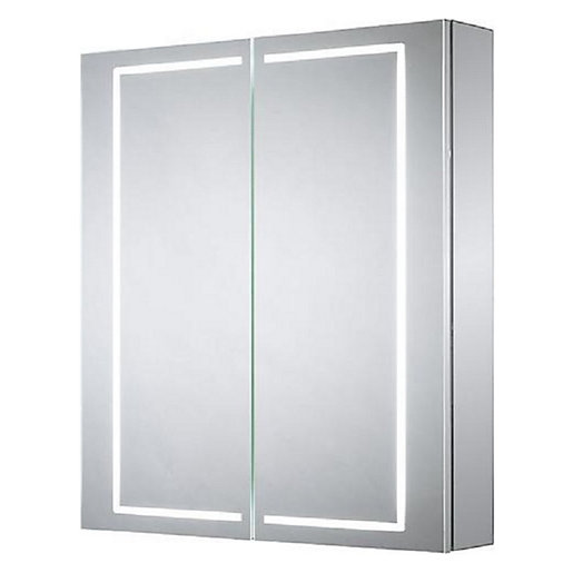 Wickes Adelaide Diffused Led Double Door Bathroom Cabinet Wickes Co Uk