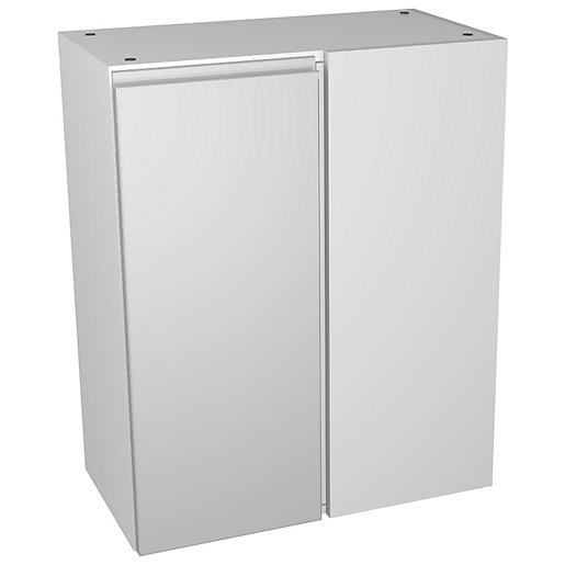 Wickes Hertford Gloss Grey Corner Storage Unit 625 x 735mm Wickes.co.uk