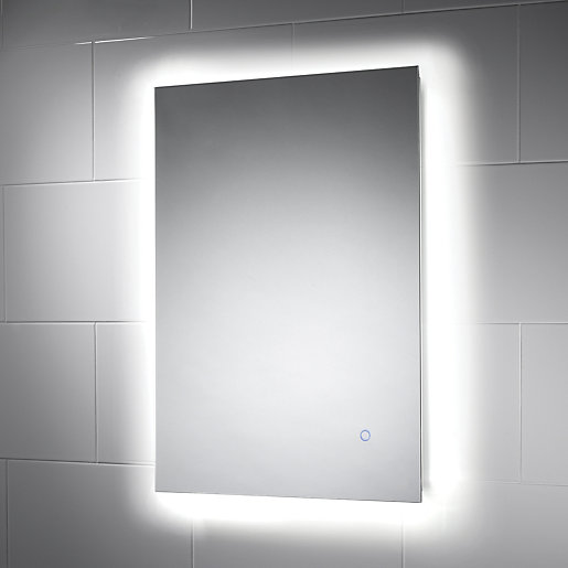 Wickes Meribel Backlit LED Touch Sensor Bathroom Mirror Wickes.co.uk
