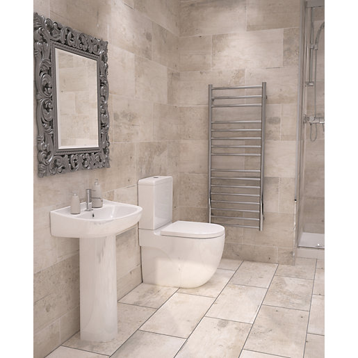 Wickes Cabin Tawny Beige Ceramic Wall & Floor Tile - 600 X 300Mm | Wickes.co.uk