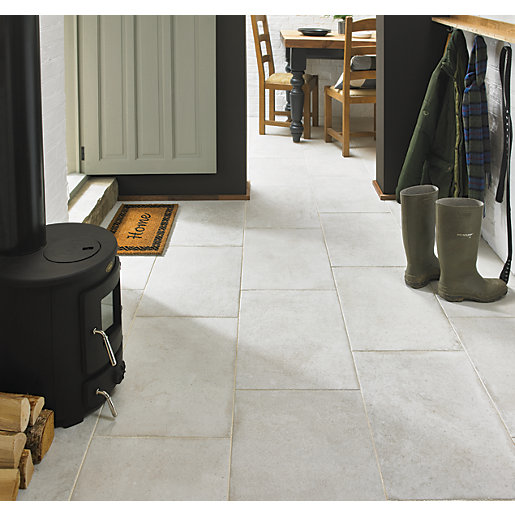 Wickes Como Limestone Porcelain Wall Floor Tile 600 X 400mm Wickes Co Uk