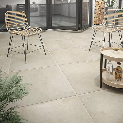 Wickes Croyde Sand Indoor & Outdoor Porcelain Floor Tile ... (515 x 515 Pixel)