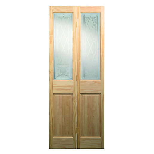Wickes Skipton Glazed Clear Pine 4 Panel Internal Bi Fold Door Wickes Co Uk