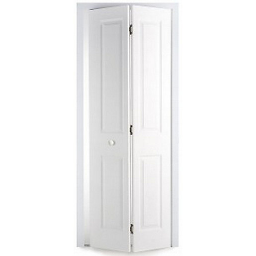 Wickes Stirling White Grained Moulded 4 Panel Internal Bi Fold Door Wickes Co Uk