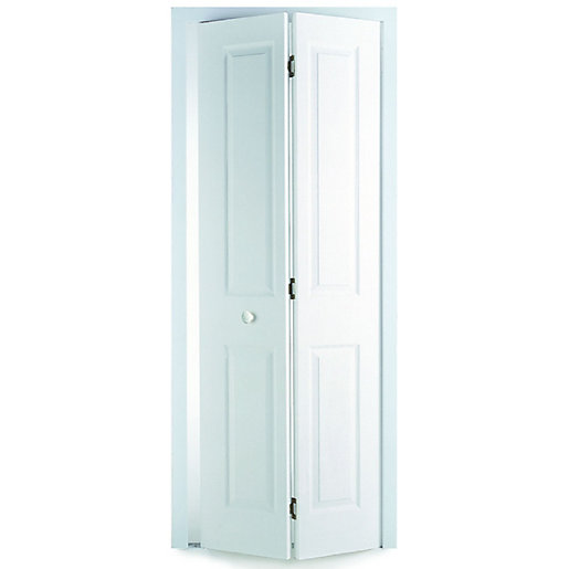 Wickes Stirling White Smooth Moulded 4 Panel Internal Bi-Fold Door ...