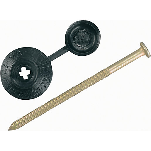 Onduline Black Safe Top Nail 70mm Pack of 20 Wickes.co.uk