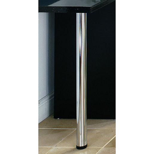 Wickes Breakfast Bar Worktop Support Leg Chrome 870mm Wickes Co Uk