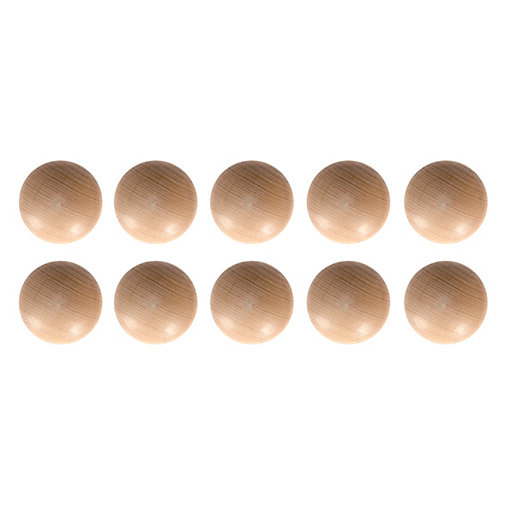 Wickes Unvarnished Ring Door Knob Pine 35mm Pack of 10 Wickes.co.uk